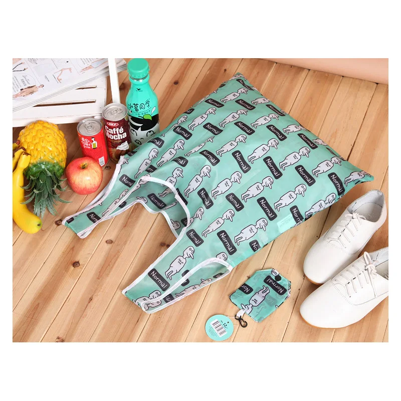 

Nylon Material Folding Shopping Bag Outdoor Portable Waterproof Portable Thickened Shopping Bag Environmental Protection Bag