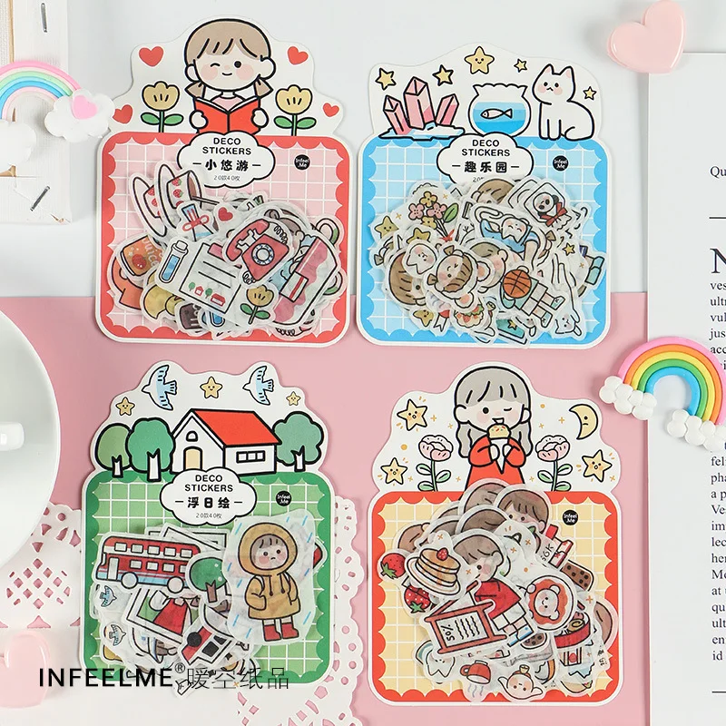 

40 Sheets/pad Cute Life Ceremony Series Memo Pad Sticky Note Kawaii Paper Sticker For Kids Korean Stationery