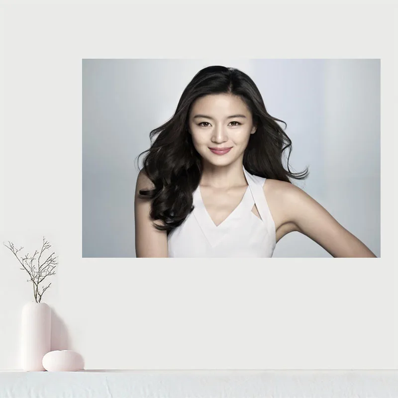 Пользовательский холст Настенный декор Jun Ji Hyun Красочный Плакат ткань настенный