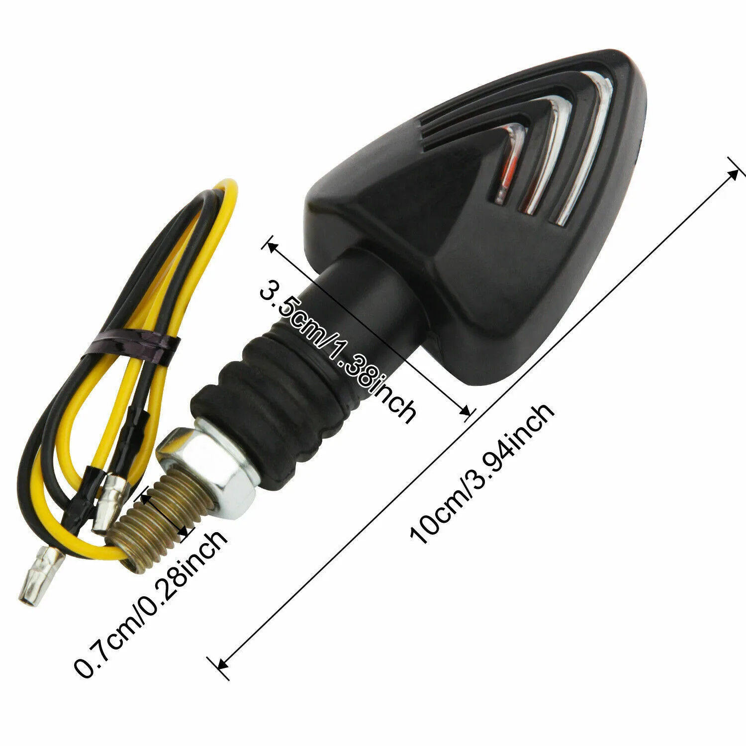 

4pcs Bulb Amber Micro Mini Tiny Small Indicators Turn Signal Motorcycle MotorBike Arrow Triangle 12V 5w Bulb Yellow Light