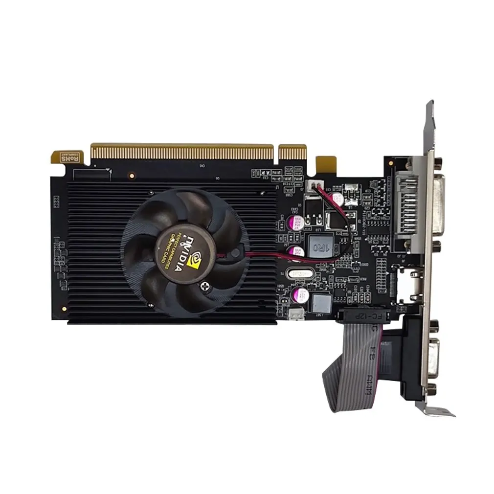 

GT210 1G Dual-screen Office High Definition Graphics Half-height Knife Card Discrete Graphics For Large And Small Chassis