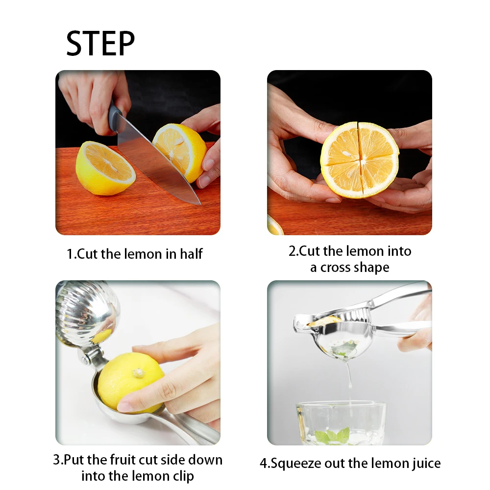 

Stainless steel 304 fruit juicer lemon clip soft meat juicy fruits and vegetables manual lemon press kitchen squeezing tool