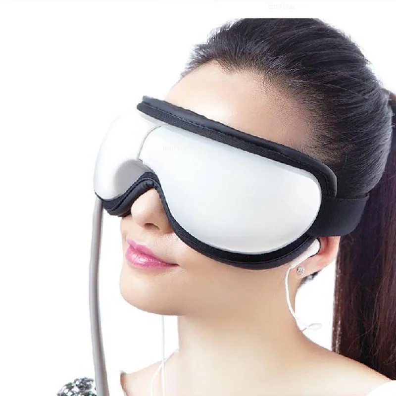 

Hot sales mp3.6 eye massager, eliminate pouch, eye magnetic far-infrared heating. Eye health care massage glasses eye mask