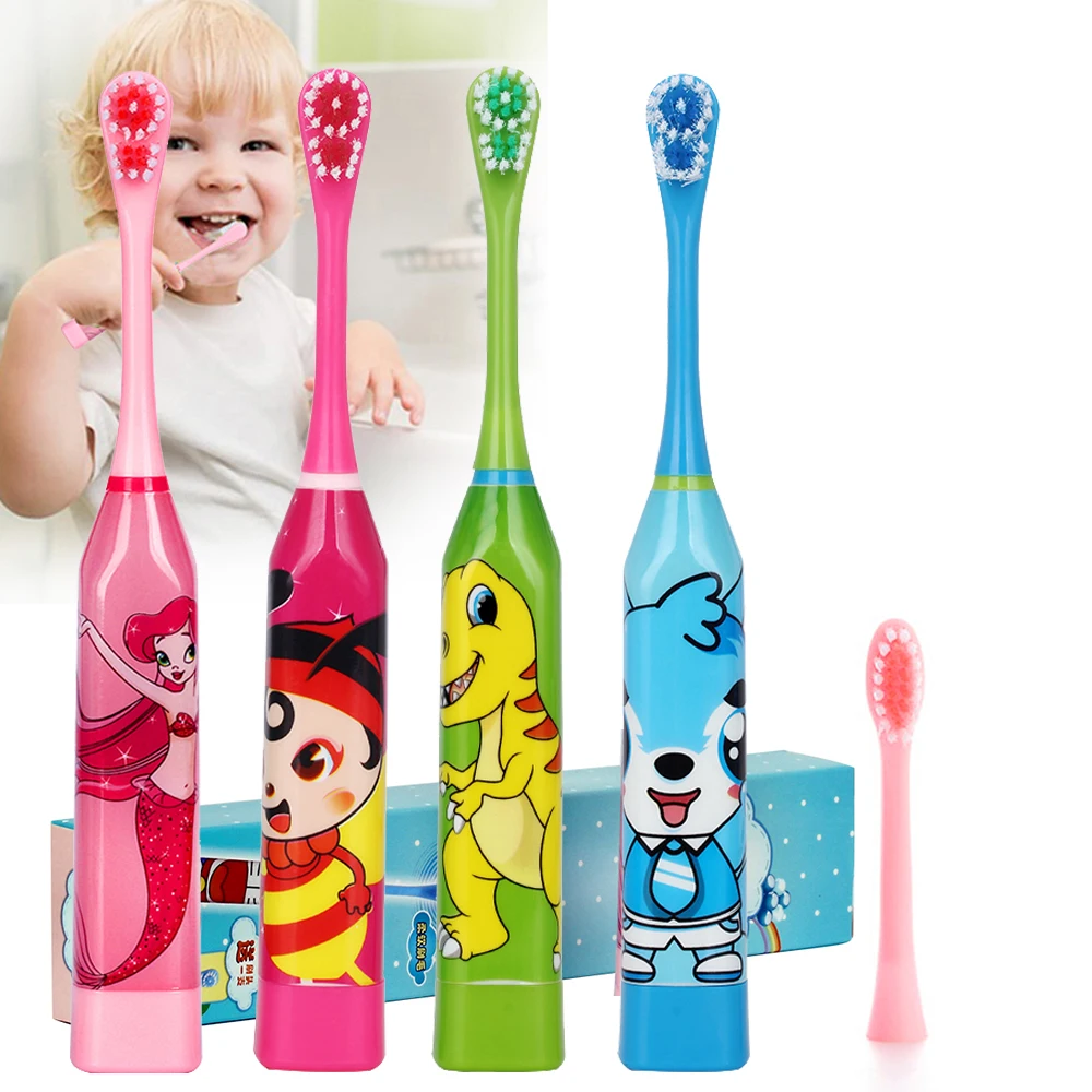 

Cartoon Pattern Children Electric Toothbrush Double-sided Tooth Brush Heads Electric Teeth Brush Or Replacement Brush Heads Kids