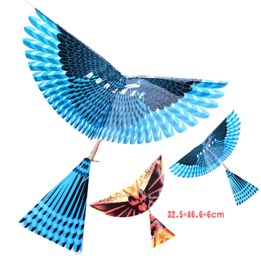 

Assembly Gift Science Kite Toys for Children Adults Handmade DIY Rubber Band Power Bionic Air Plane Ornithopter Birds Models