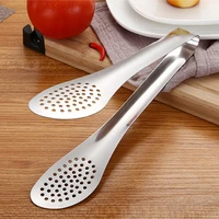 stainless steel kitchen tongs barbecue steak clip salad bread cooking food serving clamp restaurant fruit folder bakery tools