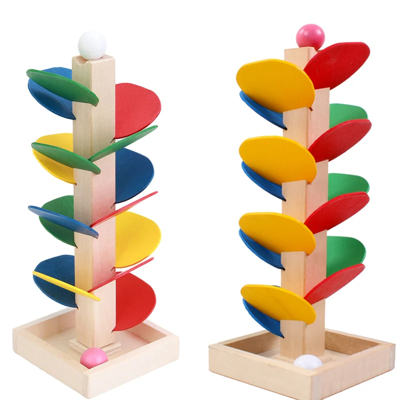 Деревянная игра с мраморным мячом Бегущий по дорожке развивающие игрушки для