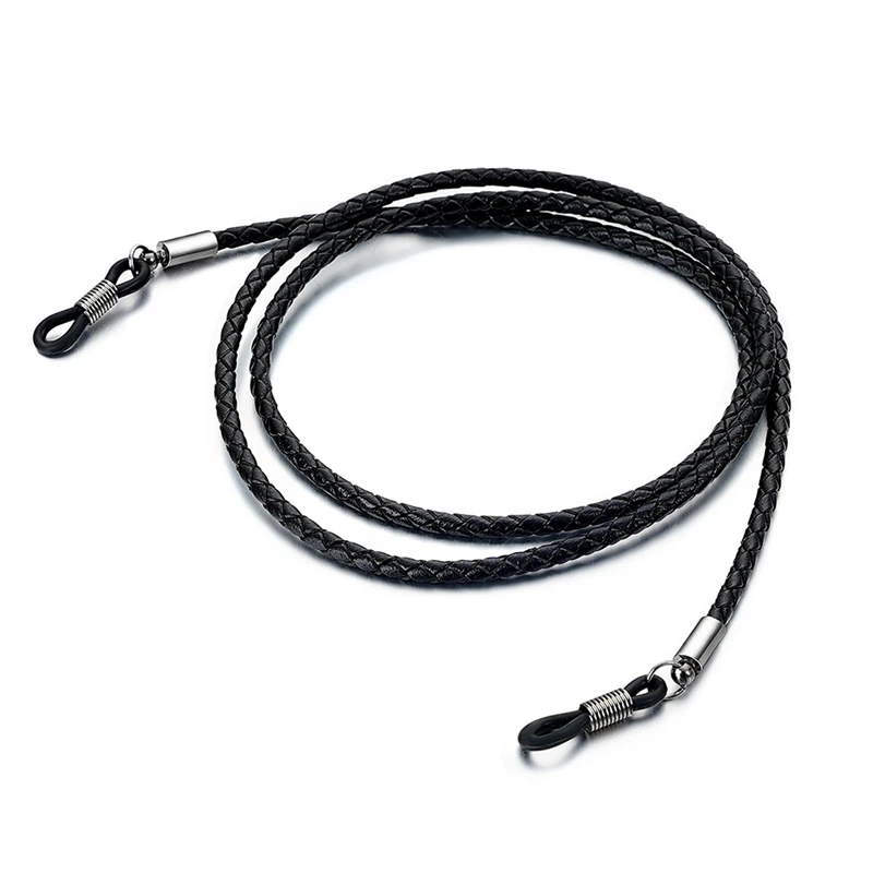 

Twisted Leather Sunglasses Chain Unisex Simple Non-Slip Eyeglass Cord Lanyard Strap Necklace Eyewear Accessories