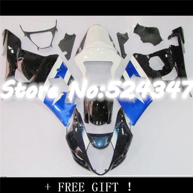

Injection Fairing Kit Fits For GSXR1000 K3 2003-2004 GSXR 1000 03-04 Blue White ABS fairing