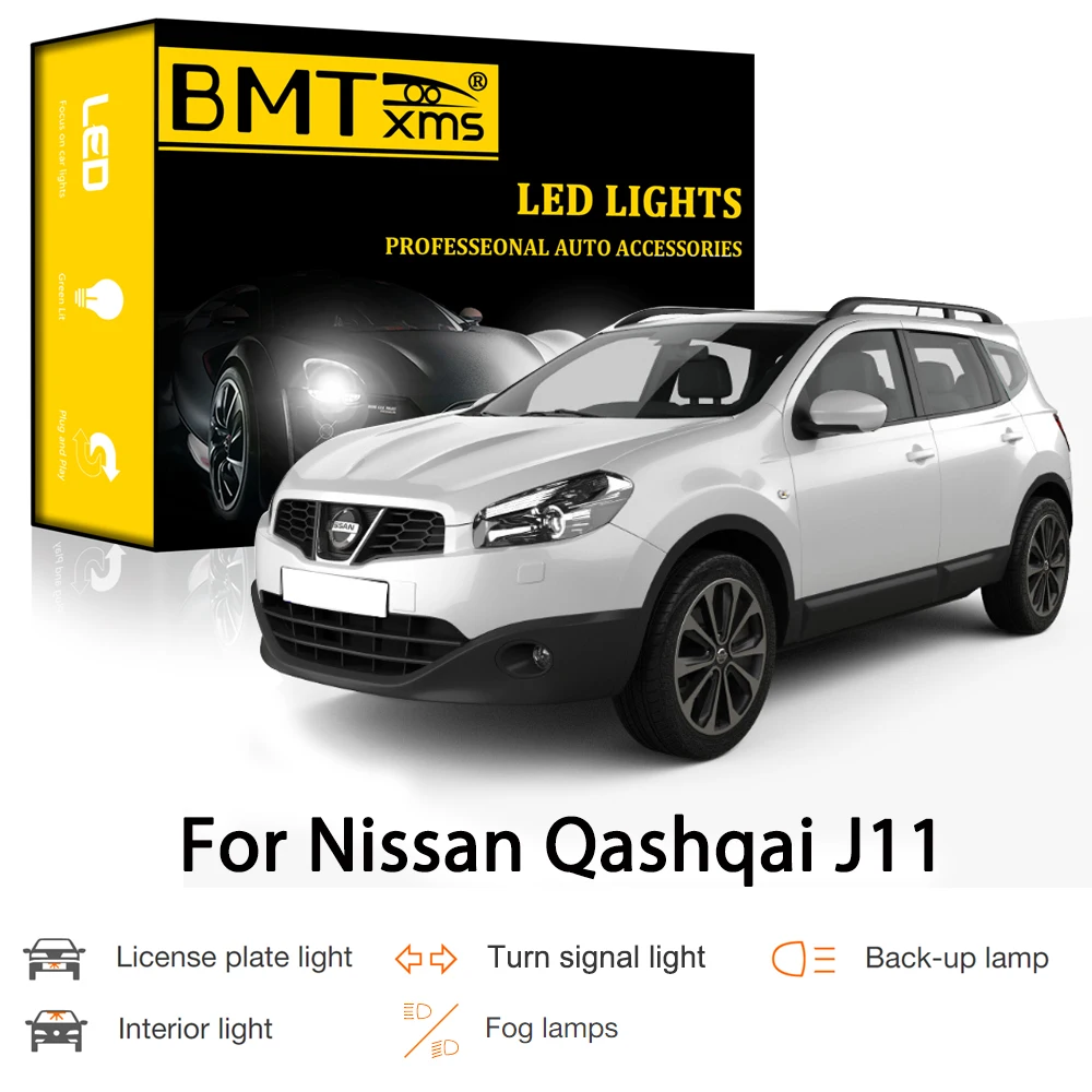 BMTxms Canbus для Nissan Qashqai J11 2014 2020 Автомобильный светодиодный внешний интерьер