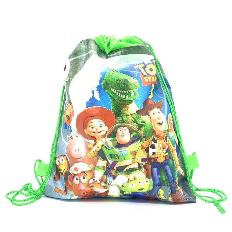 toy-story-A 1 шт. сумка-мешок с мультяшными человек паук, Марио школьный рюкзак для мальчика, для девочек с единорогом сумка комплект рюкзак - Цвет: toy-story-A