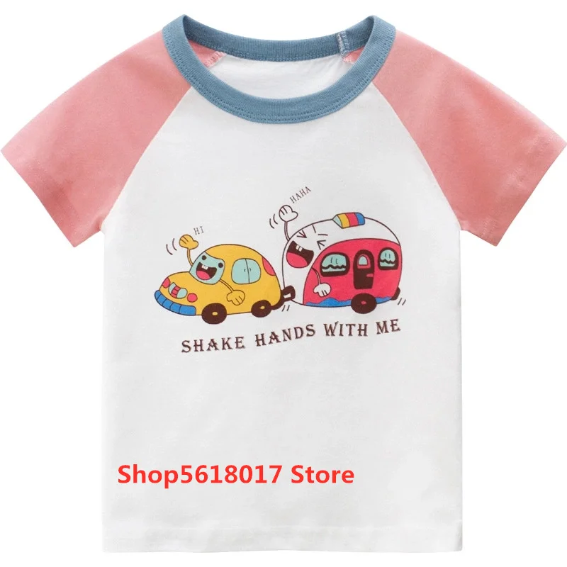 

Hot Sale New Girl Shirts Children T Shirts Cartoon Print Kids Baby Boy Tops Short Sleeve T-Shirt Summer Tee Toddler Girls Tops