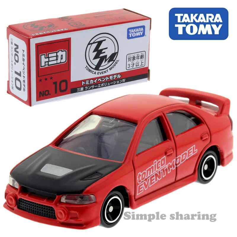 

Takara Tomy Tomica Expo Limited Special No.10 Mitsubishi Lancer Evolution Ⅳ Car Kids Toys Motor Vehicle Diecast Metal Model