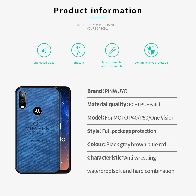 Чехол для Motorola Moto One Vision/P40, Винтажный чехол из кожи ПУ и ПК, Жесткий Чехол, облегающие Чехлы, защитный чехол 6,2''