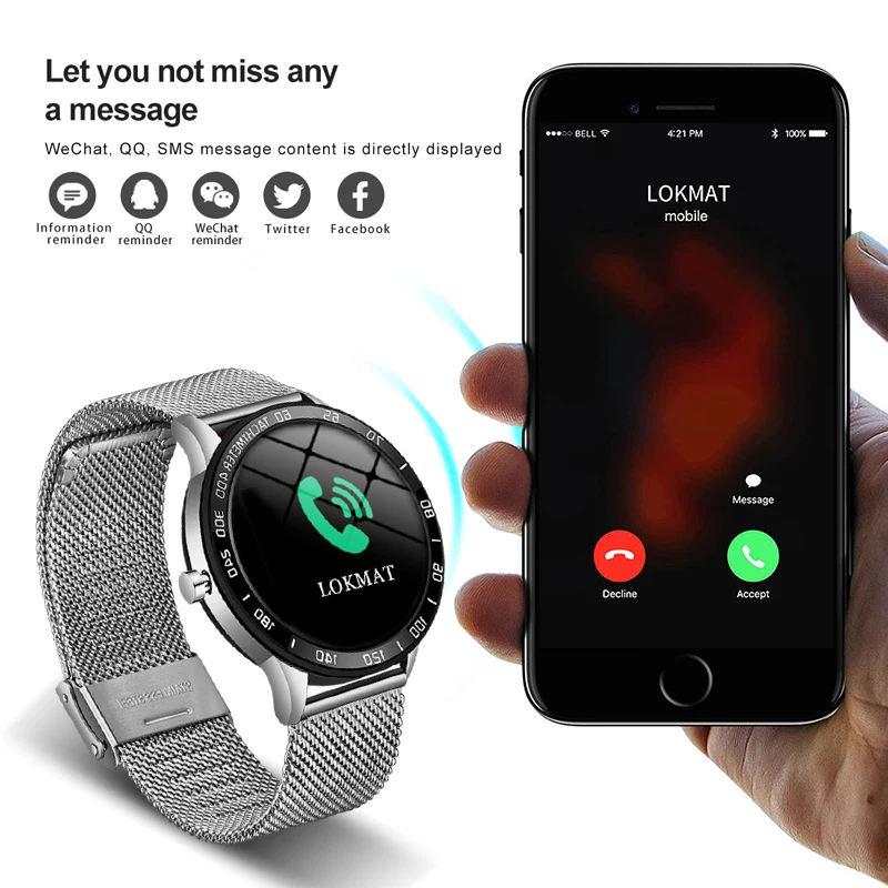 lige 2019 new smart watch men oled color screen heart rate blood pressure multi function mode sport smartwatch fitness tracker free global shipping