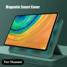 Dual Magnet Flip Case For Huawei Matepad pro 10.8 Smart Sleep Case Cover For Huawei Tablet Matepadpro Magnetic Protective Shell