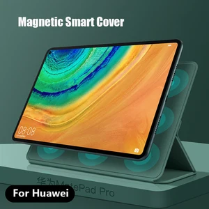 dual magnet flip case for huawei matepad pro 10 8 smart sleep case cover for huawei tablet matepadpro magnetic protective shell free global shipping