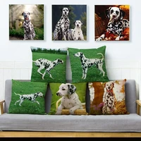 europe dalmatian cushions cover for sofa home decor printed cute throw pillow