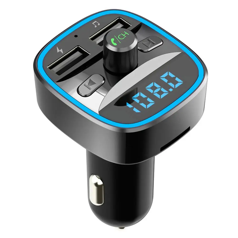 T25 Bluetooth 5 0 FM передатчик Dual USB Зарядное устройство MP3 плеер Поддержка TF карты