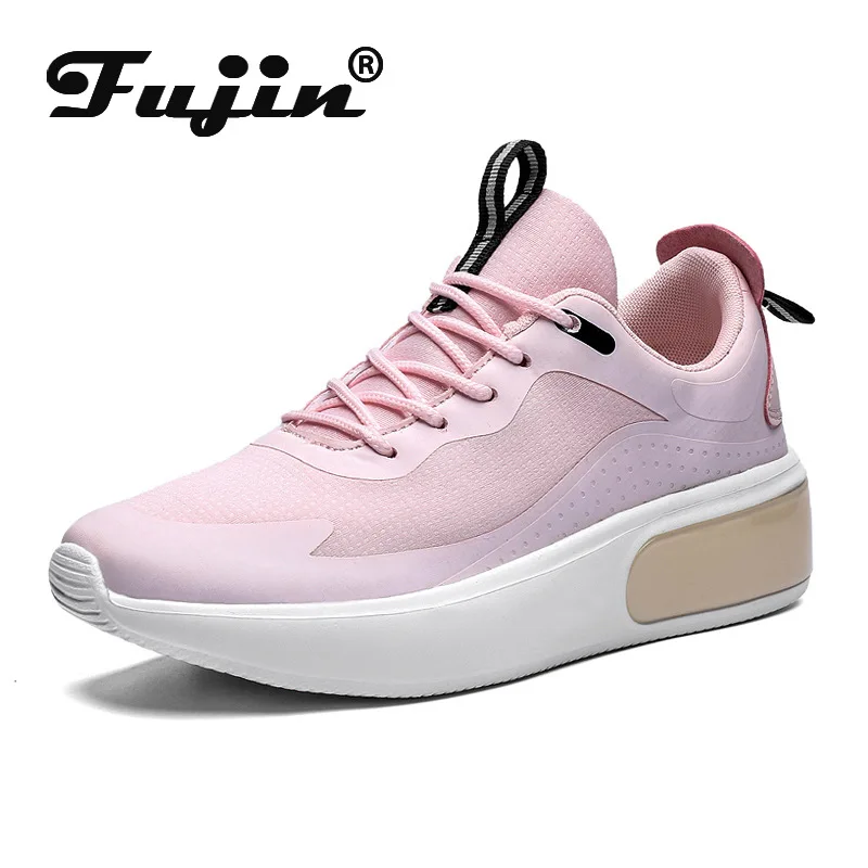 Fujin/парусиновая обувь Женская весенне-зимняя на толстой подошве визуально