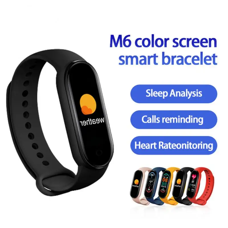 Смарт-браслет M6 часы фитнес-трекер монитор сердечного ритма и артериального