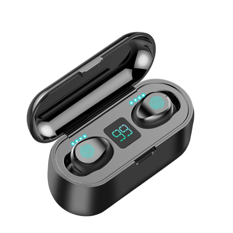 TWS, Bluetooth 5,0, беспроводные наушники, стерео, спортивные, беспроводные наушники, гарнитура, 2000 мА/ч, зарядная коробка для телефона