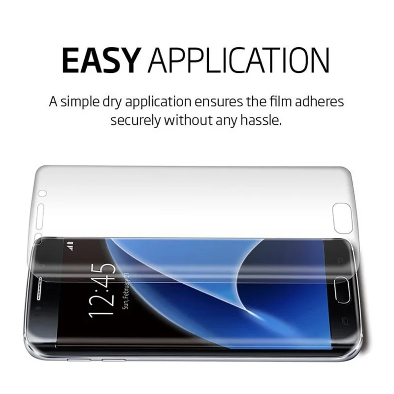 JGKK полный клей 3D ПЭТ пленка мягкая защитная для экрана Samsung Galaxy S7 Edge полное