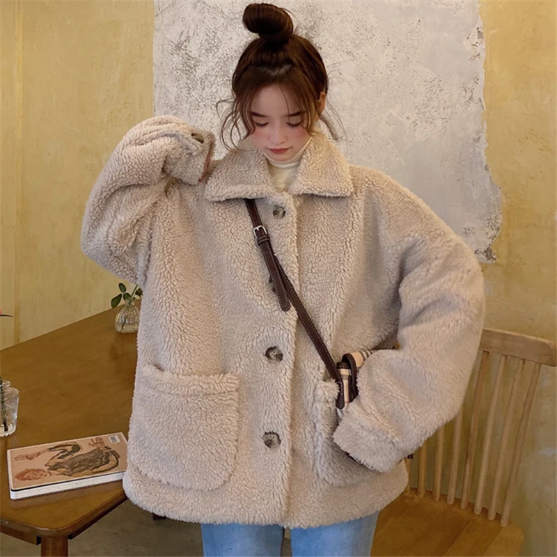 Waitmore из овечьей шерсти для мальчиков толстовка женская зимняя Ins свободные