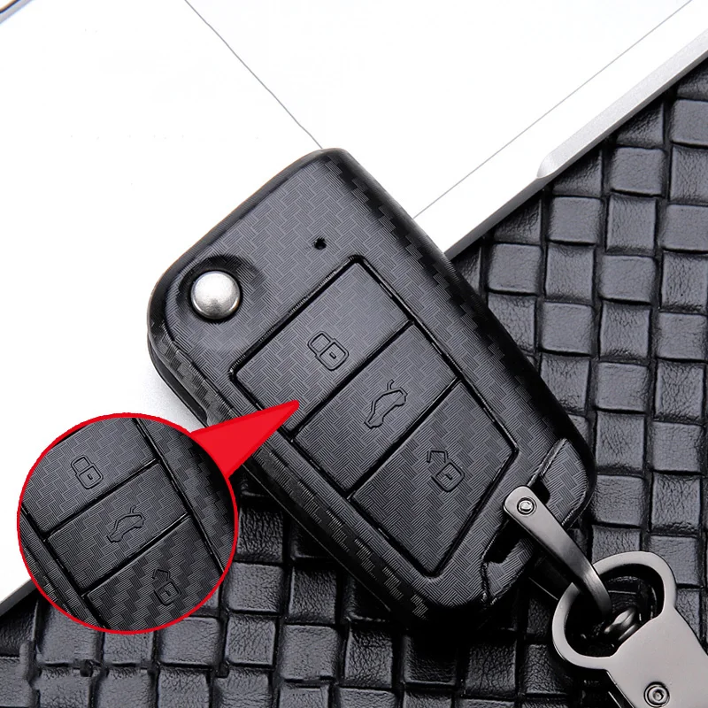 Чехол для автомобильного ключа Scrub ABS чехол VW Golf Bora Jetta POLO GOLF 7MK7 Passat Skoda Octavia Combi A7 A5