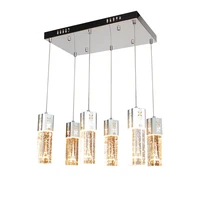 restaurant pendant three light simple modern fashion bedroom light aisle living room bar counter led crystal pendant lamps