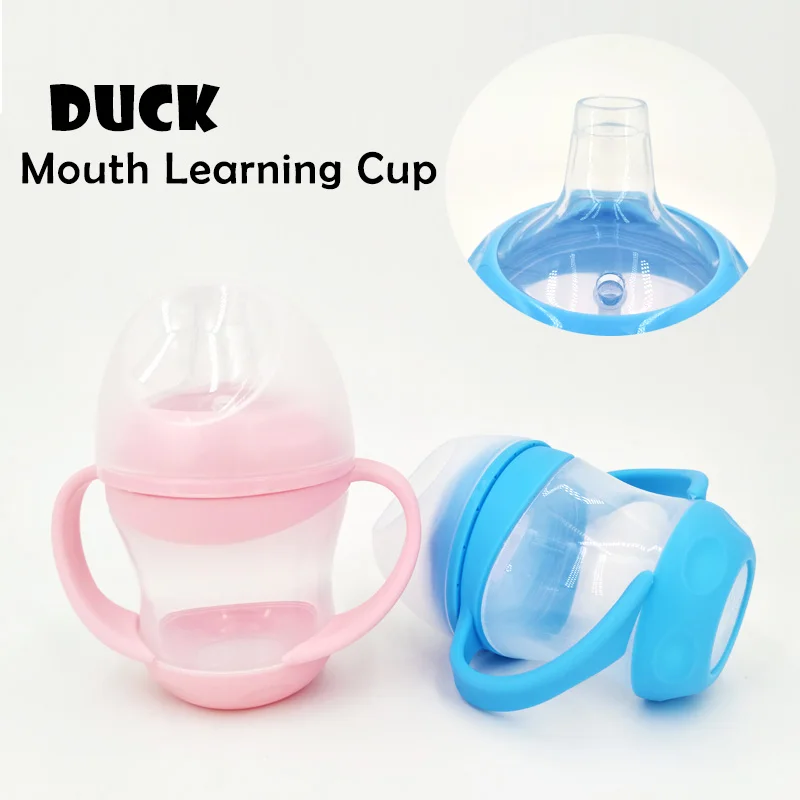 Детские чашки с HandleSuction бутылочки для кормления, чашки для младенцев, бутылки для кормления с водой, детские бутылочки для кормления, Детские тренировочные чашки с ручкой