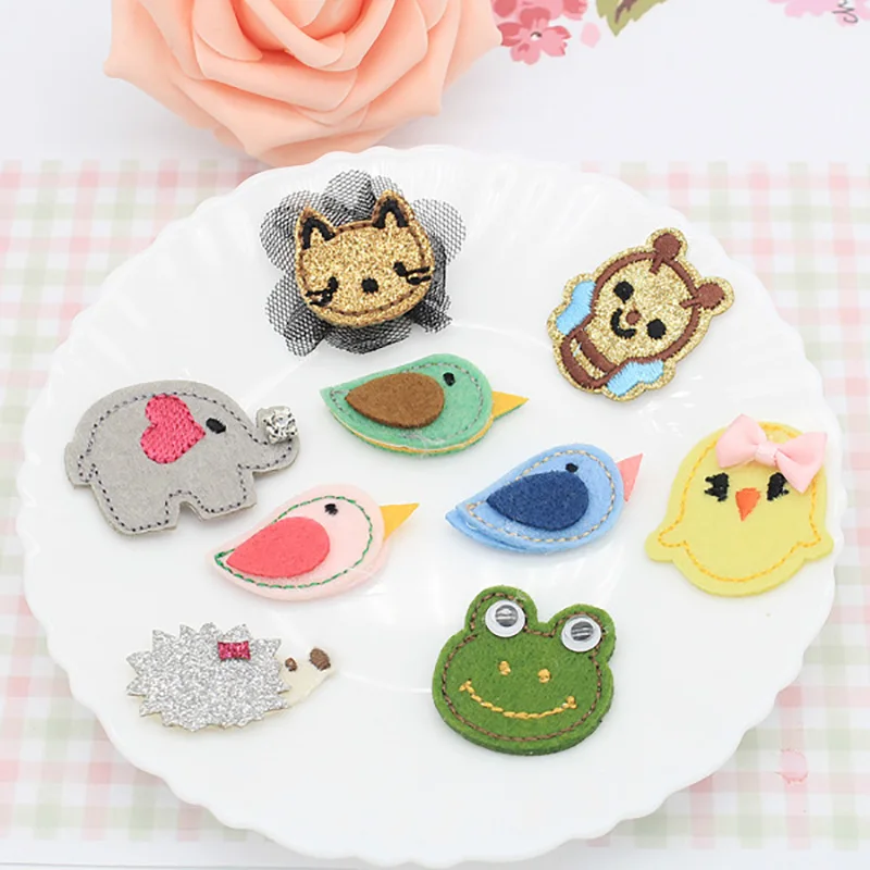 10 шт./лот DIY милые Мультяшные мягкие нашивки ручной работы в разных стилях