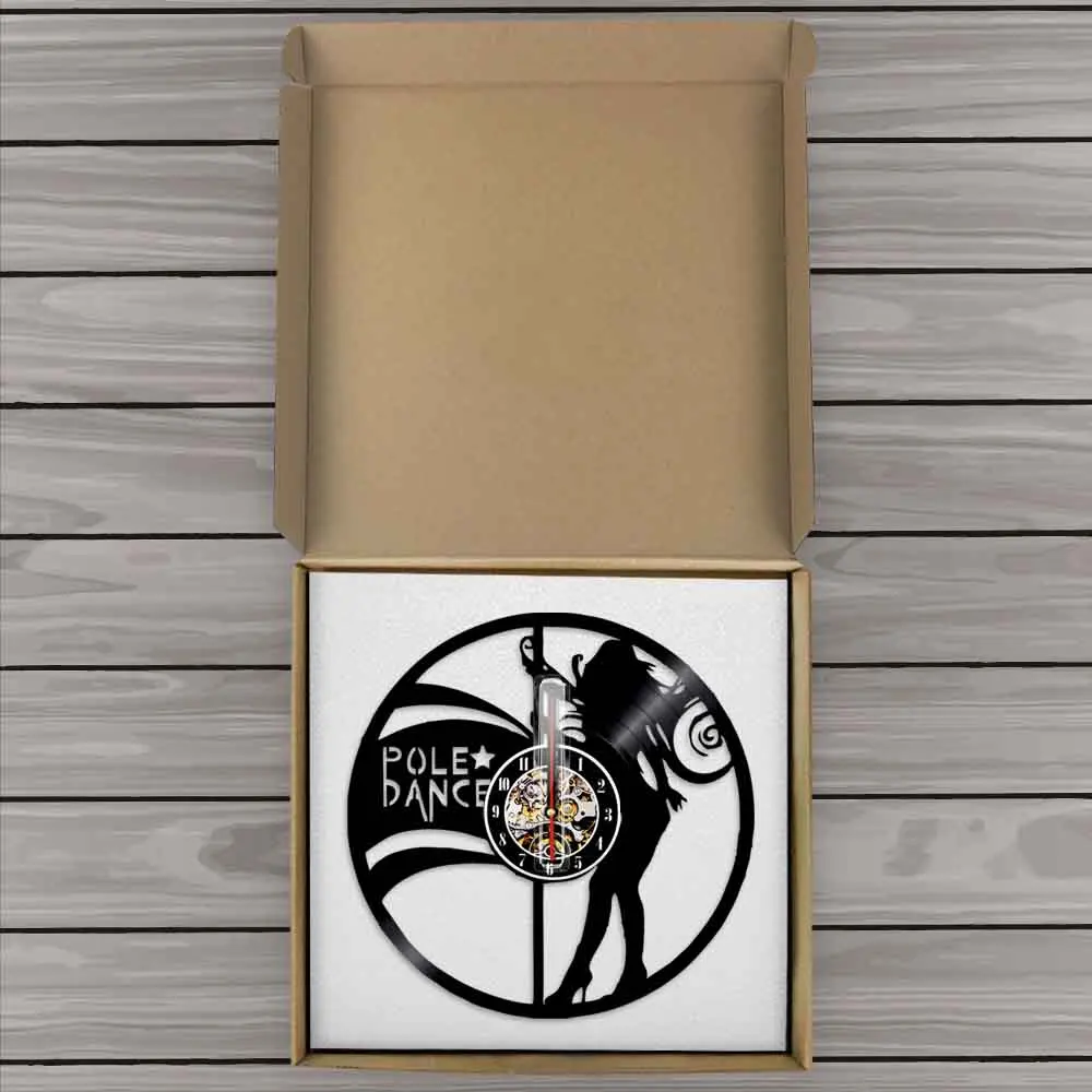 Pole Dancer Silhouette Shadow настенные часы винтажные виниловые для записи сексуальные