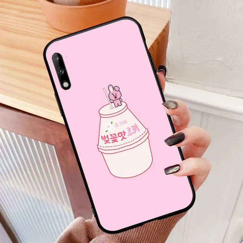 

Cute Fruit Strawberry Drink Milk Phone Case For honor 7 8 9 10 20 30 A X S lite pro PLAY Cover Fundas Coque