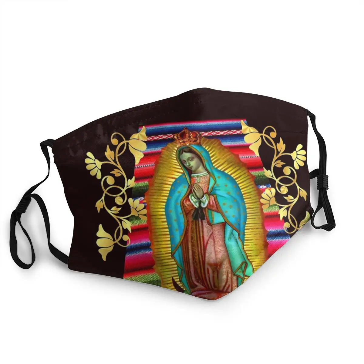 Our Lady of Guadalupe Virgin Mary Zarape 08 многоразовая маска для лица с защитой от пыли