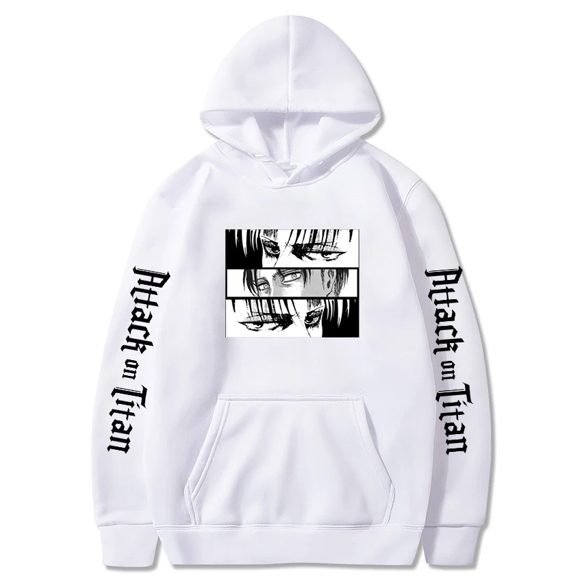 

Harajuku Femlae Pullovers Women Men Kawaii Tops Titans Attack Graphic Hoody 2021 Hot Anime Final Season Attack on Titan Hoodies