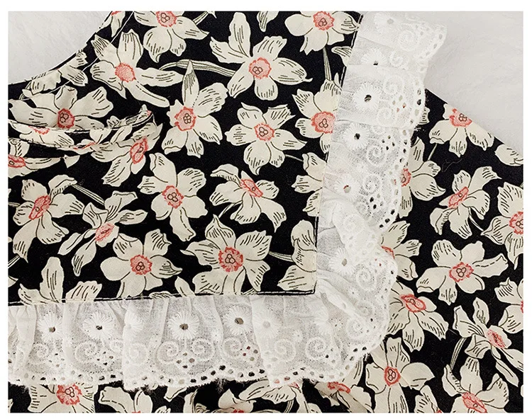 

Mother Daughter Dresses Spring Family Matching Clothes Floral Cotton Long Sleeve Mom And Daughter Dress Mommy And Me Clothes