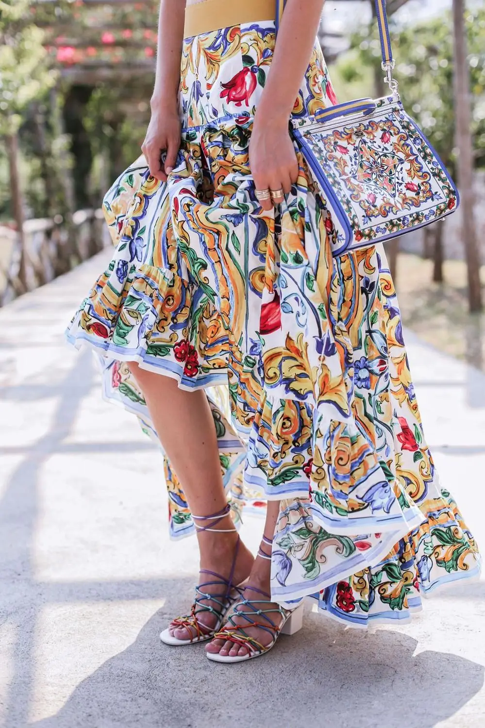 Женское платье макси с принтом летнее большого размера 3XL в богемном стиле