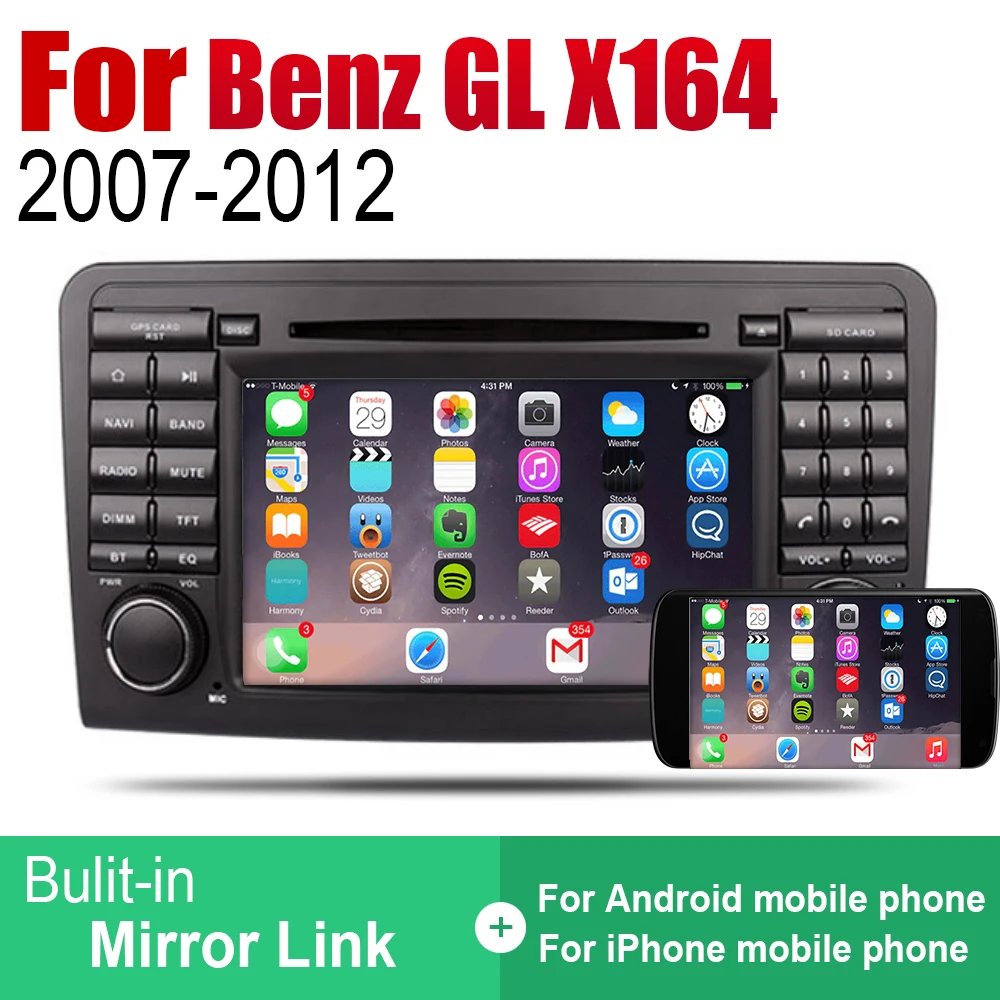 Android автомобильный DVD GPS Navi для Mercedes Benz GL X164 2007 ~ 2012 NTG плеер навигация WiFi BT Mulitmedia