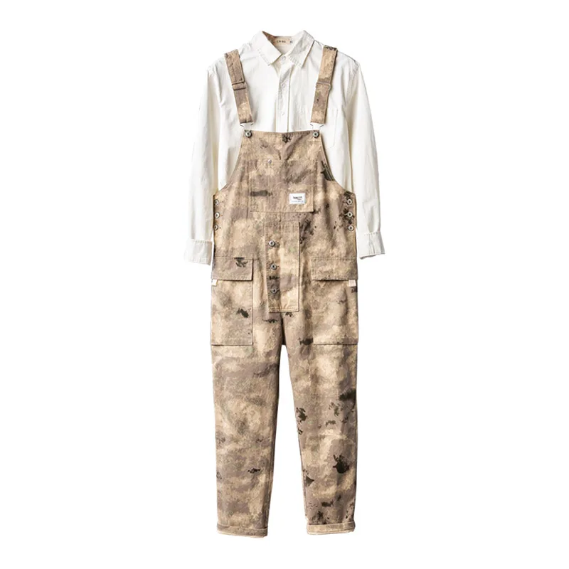 

Mcikkny Для мужчин брюки карго камуфляжные джинсовые Комбинезон Печатные повседневные Комбинезоны свободного кроя для мужчин брюки Размеры ...