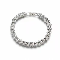 2021 trendy fashion womens roman crystal bracelet natural zircon bangle pieces for holiday jewelry decoration friends gift