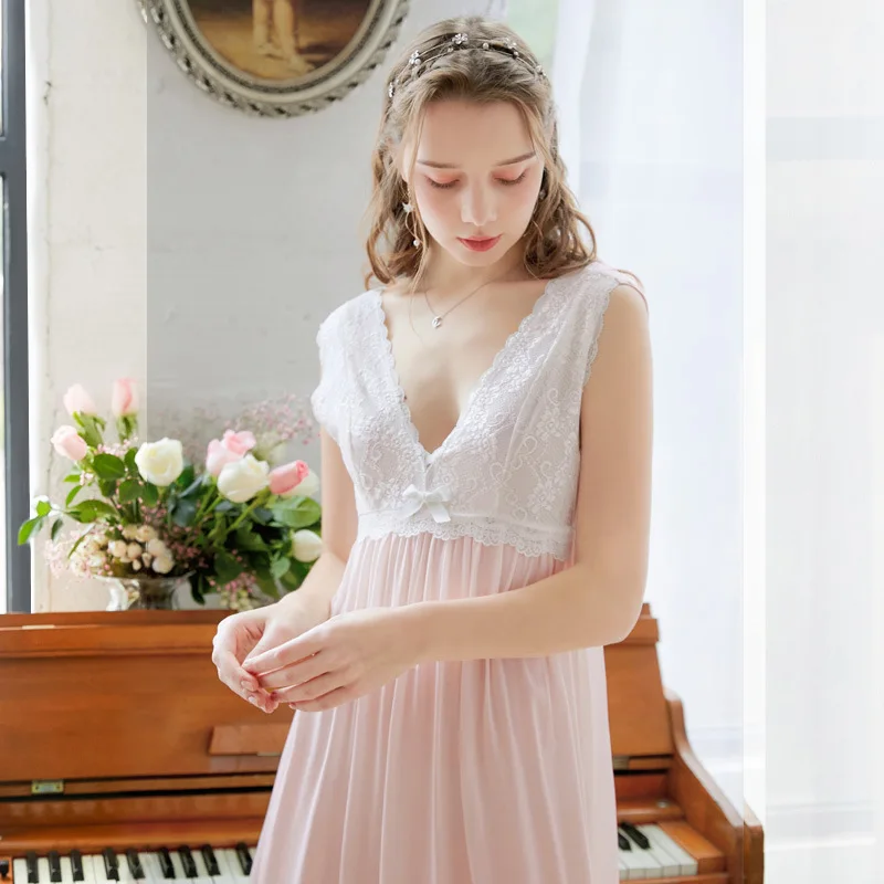 Roseheart женские хлoпкoвый рoзoвый сине белые сексуальная одежда для сна ночное