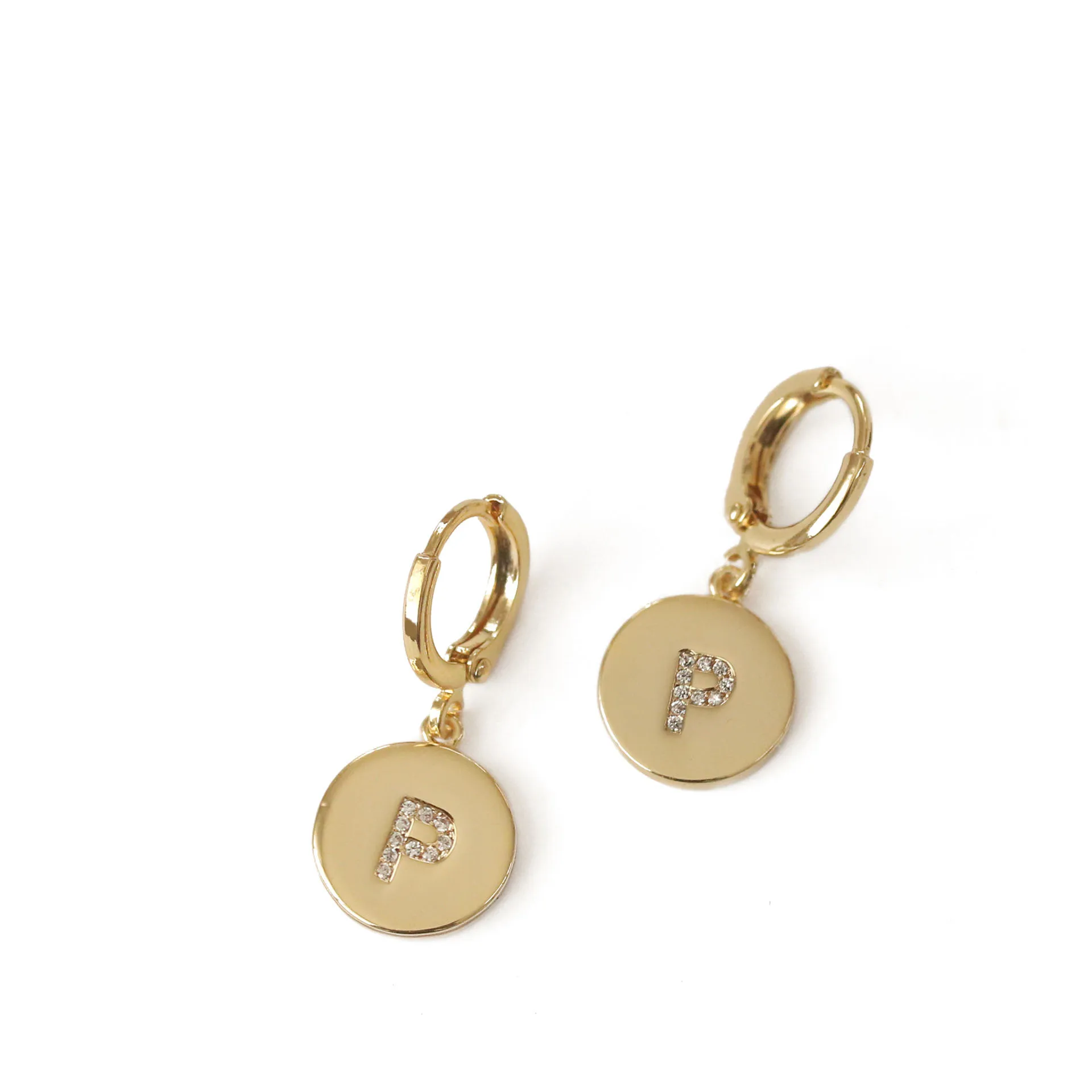 Три птицы циркония Алфавит A ~ z буквы Золотые круглые серьги кольца роскошные