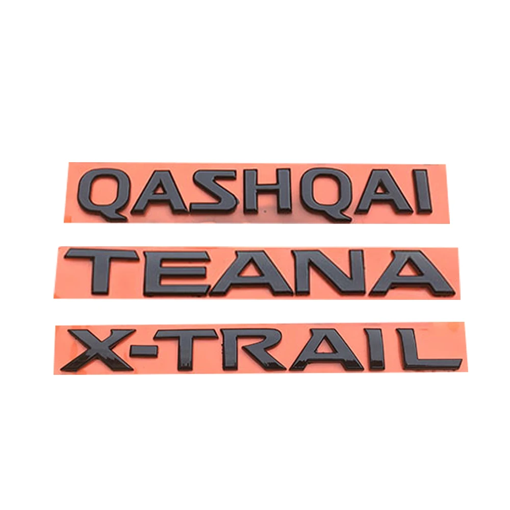 Black Automobile Sticker QASHQAI X-TRAIL Trunk Stciker For Nissan TEANA Emblem Badge Rear | Автомобили и мотоциклы