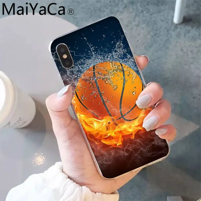 

MaiYaCa Sport Basketball Court Phone Case shell for iPhone 5S 8 7 6 6S Plus X XS MAX 5 SE XR 12 11 pro promax fundas