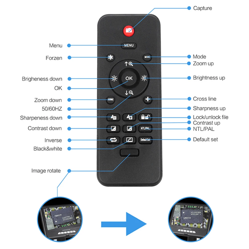 Andonstar AD207 3D цифровой микроскоп паяльник инструмент для телефона/PCB/SMD ремонт с функцией поворота изображения