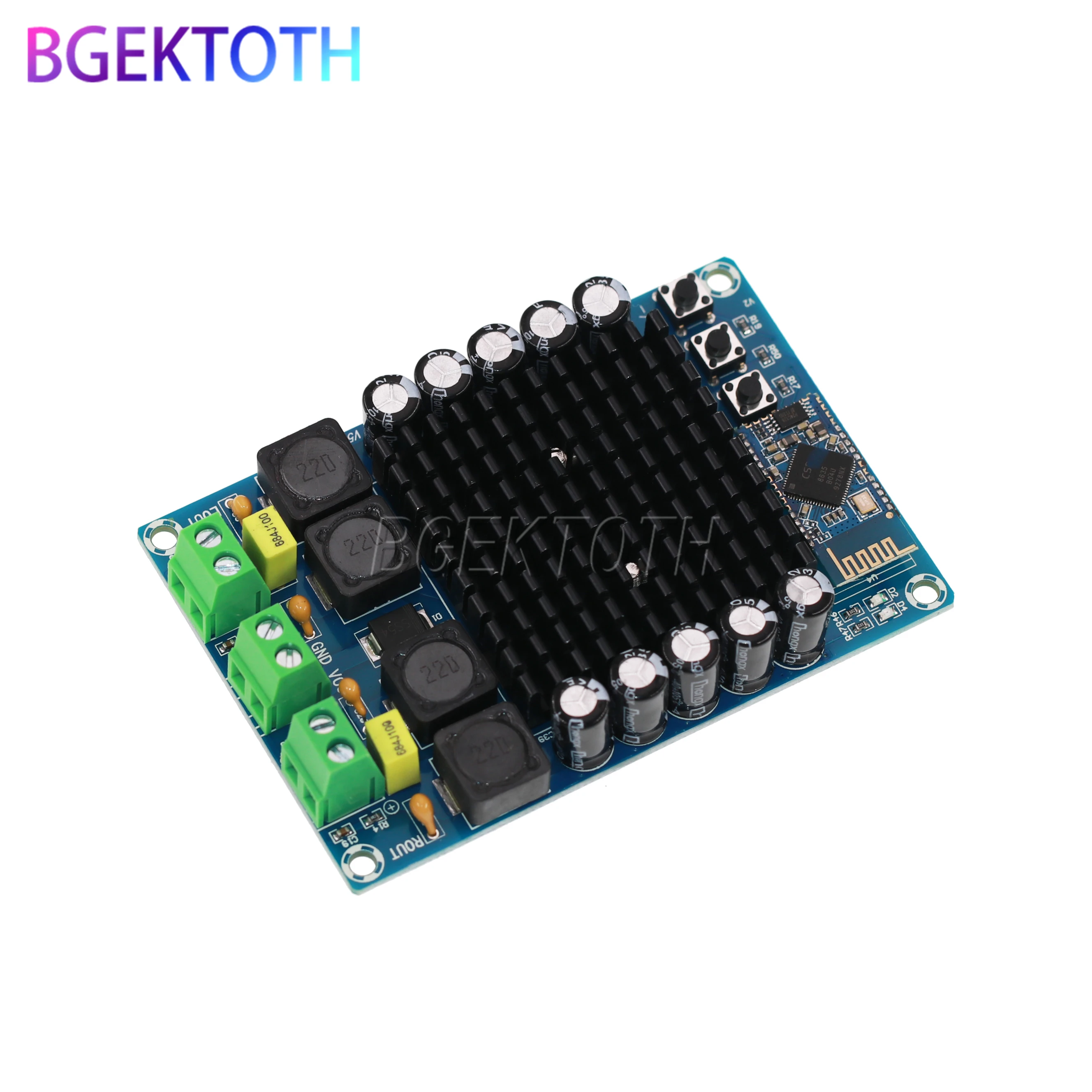 

TDA7498 Bluetooth Audio Digital power amplifier Board 100W+100W CSR8635 4.1 High Power Stereo Amplifier