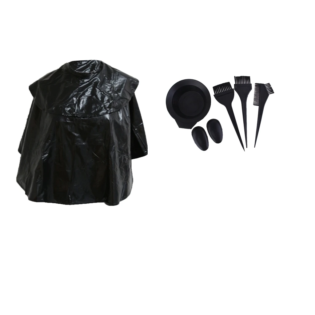 

Hair Dyeing Tint Bowl Brush Comb Ear Cover Dyeing Cape Set Hair Care Kit
