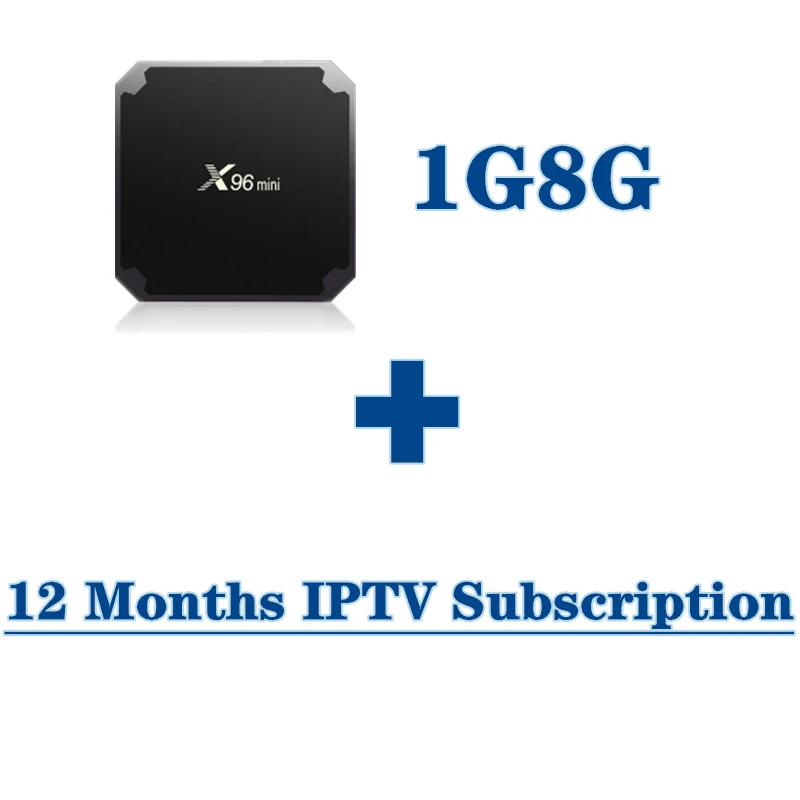 1G8Gwith 12monthIPTV Швеция IP tv BOX X96mini роскошный 10000+ Live Android tv box Европа Франция Швеция Норвегия Испания Нидерланды IP tv smarters Top tv Box - Цвет: 1G8Gwith 12monthIPTV