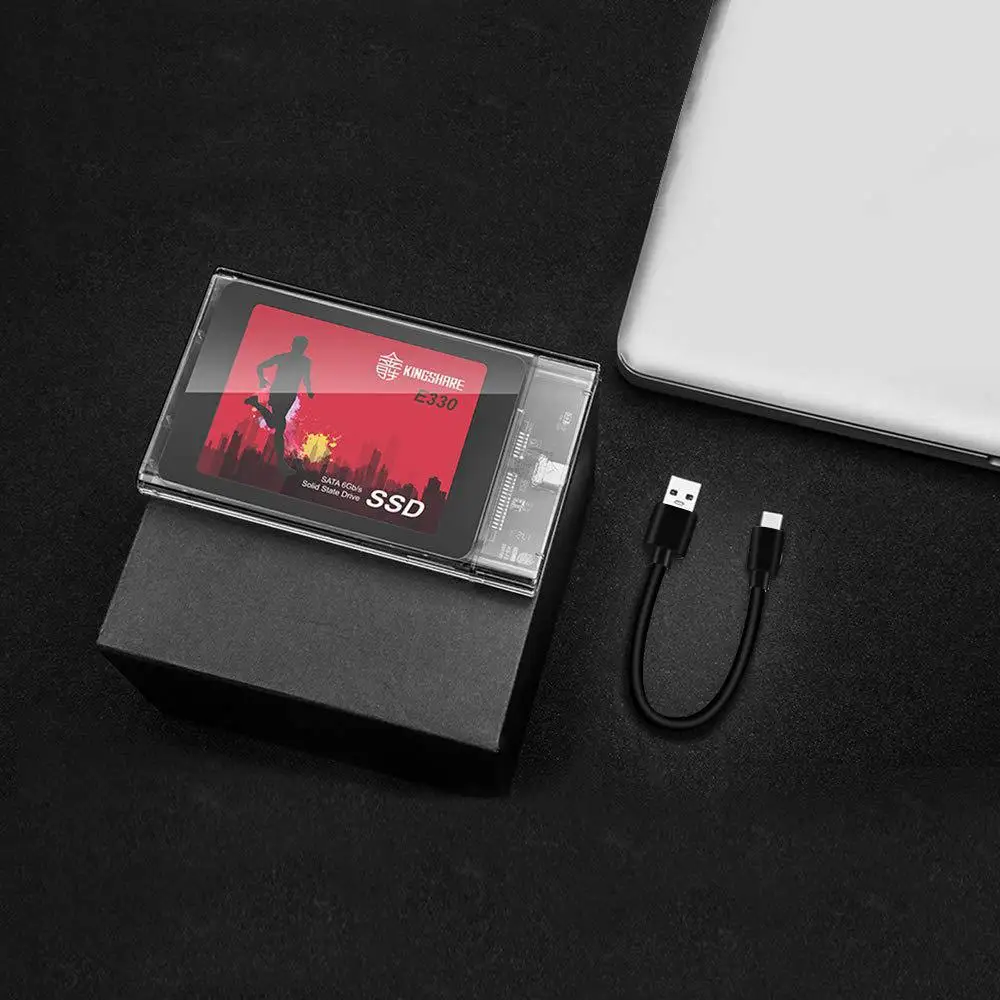 USB3.1 прозрачный чехол Gen2 2 5 ''жесткий диск SSD коробка Гбит/с Корпус жесткого